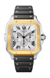 Cartier | SANTOS DE CARTIER CHRONOGRAFO, MODELLO EXTRA-LARGE, ACCIAIO, ORO GIALLO, AUTOMATICO - W2SA0008 (2)