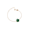 Pasquale Bruni | BRACCIALE PETIT JOLI IN ORO ROSA CON FIORE IN AGATA VERDE, DIAMANTI BIANCHI E CHAMPAGNE - 16140R - 16140R (1)