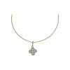 Bartorelli Italian Jewels | COLLANA GIROCOLLO IN ORO ROSA CON PENDENTE FIORE IN DIAMANTI - 1GA0270199/1 (1)