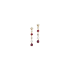 Bartorelli Italian Jewels | ORECCHINI PENDENTI IN ORO ROSA CON DIAMANTI E RUBINI - 3E00049DRUP (1)