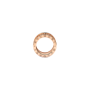 Bulgari | ANELLO B.ZERO1 ROCK A 4 FASCE IN ORO ROSA 18 KT CON PROFILI IN CERAMICA E SPIRALE CON BORCHIE - AN859089 - AN859089 (2)