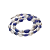 Bartorelli Italian Jewels | COLLANA CON PERLE BAROCCHE ALTERNATE A TANZANITE E ANELLINI IN ORO BIANCO - C0LL285/1-8B (1)