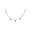 Bartorelli Italian Jewels | GIROCOLLO TENNIS CON CUORI PENDENTI DI SMERALDO - AN2880/EM (1)
