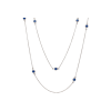 Bartorelli Italian Jewels | COLLANA LUNGA IN ORO BIANCO CON ZAFFIRI BLU - C053/2-ZB (1)