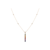 Bartorelli Italian Jewels | COLLANA IN ORO ROSA CON DIAMANTI BIANCHI E ZAFFIRI MULTICOLOR - KP1004/MS (1)
