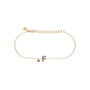 Bartorelli Italian Jewels | Bracciale Lettera in oro rosa e diamanti brown e diamante bianco - FB1780-FR002N (1)