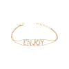 Bartorelli Italian Jewels | ENJOY - BRACCIALE IN ORO ROSA CON SCRITTA IN PAV&Egrave; DI DIAMANTI - FB2424-5R001-R (1)