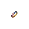 Bartorelli Italian Jewels | ANELLO VERETTA RAINBOW IN ORO ROSA CON ZAFFIRI MULTICOLOR - AR2418/MCS (1)