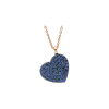 Bartorelli Italian Jewels | COLLANA IN ORO ROSA CON CUORE IN PAV&Eacute; DI ZAFFIRI BLU - VP24881SBLP (1)