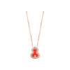 Qeelin | COLLANA WULU IN ORO ROSA CON DIAMANTI E AGATA - WU-030-LGNL-RGDRA - WLN30AKRGRA (1)