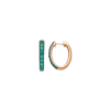 Bartorelli Italian Jewels | ORECCHINI CERCHIO OVALE IN ORO ROSA E SMERALDI - VE28786EMPS (1)