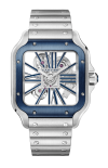 Cartier | SANTOS DE CARTIER, MODELLO GRANDE, SCHELETRATO, ACCIAIO, MANUALE - WHSA0026 (1)