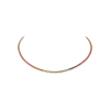 Bartorelli Italian Jewels | GIROCOLLO TENNIS IN ORO ROSA CON ZAFFIRI MULTICOLOR E DIAMANTI BIANCHI - AN2152/MCS (1)