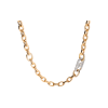 Bartorelli Italian Jewels | COLLANA IN ORO ROSA E  DIAMANTI CON CHIUSURA IN ORO BIANCO FULL PAV&Eacute; DI DIAMANTI - 000-5264NS (1)