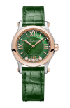 Chopard | HAPPY SPORT 30 MM, AUTOMATICO, ORO ROSA ETICO, LUCENT STEEL&trade;, DIAMANTI - 278573 (1)
