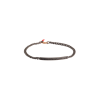Mano | J . | BRACCIALE UOMO GROUMETTE IN TITANIO E ORO ROSSO CON BARRETTA E DIAMANTI BLACK - MINBRT23BBARK - MINBRT23BBARK (1)