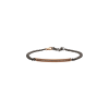 Mano | J . | BRACCIALE UOMO CATENA GROUMETTE IN TITANIO, BARRETTA IN ORO ROSSO E DIAMANTI BROWN - MINBRTRG23BROWBARK - MINBRTRG23BROWBARK (1)