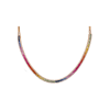 Bartorelli Italian Jewels | COLLANA RAINBOW IN ORO ROSA CON ZAFFIRI MULTICOLOR E DIAMANTI - KN1024/MS (1)