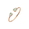 Pomellato | BRACCIALE NUDO IN ORO ROSA, PRASIOLITE E DIAMANTI BIANCHI SU ORO ROSA  RODIATO BIANCO - PBC1006O7WHRDB0PA - PBC1006O7WHRDB0PA (1)