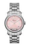 Chopard | HAPPY SPORT 36 MM, QUARZO, LUCENT STEEL&trade;, DIAMANTI - 278582 (1)