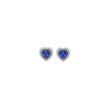 Bartorelli Italian Jewels | ORECCHINI CUORE A LOBO IN ORO BIANCO CON TANZANITE E DIAMANTI - 1PE0271245/5 (1)