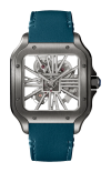 Cartier | SANTOS DE CARTIER MODELLO GRANDE, SCHELETRATO, ACCIAIO, MANUALE - WHSA0023 (2)