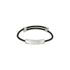Gucci | BRACCIALE GUCCI TAG IN ARGENTO E CORDONE - YBA774464001 (1)