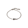 Mano | J . | BRACCIALE CHARMS UOMO LUCKY HORN CON CORNETTO IN TITANIO, 5 BLACK E CATENA - CHBRT5BBRK (1)