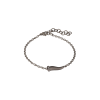 Mano | J . | BRACCIALE CHARMS UOMO LUCKY HORN CON CORNETTO IN TITANIO, 5 WHITE E CATENA - CHBRT5WBRK (1)