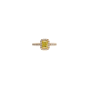 Bartorelli Italian Jewels | ANELLO SOLITARIO IN ORO ROSA CON DIAMANTE FANCY LIGHT YELLOW E DIAMANTI BIANCHI - 372-3490-000 (2)