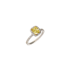 Bartorelli Italian Jewels | ANELLO SOLITARIO IN ORO BIANCO CON DIAMANTE FANCY LIGHT YELLOW E DIAMANTI BIANCHI - 000-3490-372 (1)