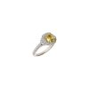 Bartorelli Italian Jewels | ANELLO SOLITARIO IN ORO BIANCO CON DIAMANTE FANCY YELLOW - 000-3915NS (1)