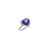 Bartorelli Italian Jewels | ANELLO CUORE IN ORO BIANCO CON TANZANITE E DIAMANTI - BAAN234 (1)