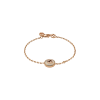 Gucci | BRACCIALE GUCCI INTERLOCKING IN ORO ROSA E DIAMANTI - YBA786749001 (1)