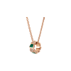 Bulgari | COLLANA SERPENTI IN ORO ROSA 18 KT CON ELEMENTI IN MALACHITE E PAVE' DI DIAMANTI - CL858300 (1)