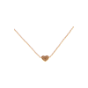 Bartorelli Italian Jewels | COLLANA IN ORO ROSA CON CUORE PAV&Eacute; DI DIAMANTI BROWN - 223674 (1)