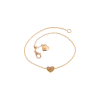 Bartorelli Italian Jewels | BRACCIALE IN ORO ROSA CON CUORE IN PAV&Eacute; DI DIAMANTI BROWN - 222922 (1)