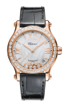 Chopard | HAPPY SPORT 36 MM, AUTOMATICO, ORO ROSA ETICO, DIAMANTI - 274808 (1)