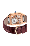 Cartier | SANTOS-DUMONT MICRO ROTORE, MODELLO GRANDE, SCHELETRATO, ORO ROSA, AUTOMATICO - WHSA0030 (2)