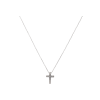Bartorelli Italian Jewels | COLLANA IN ORO BIANCO CON CIONDOLO CROCE CON DIAMANTI - BACO0062 (1)