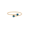 Pomellato | BRACCIALE NUDO MINI IN ORO ROSA CON TOPAZIO BLUE LONDON E DIAMANTI - PBC5020O6WHRDB0TL (2)