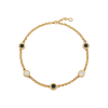 Bulgari | COLLANA BVLGARI BVLGARI 50TH ANNIVERSARY IN ORO GIALLO CON ELEMENTI IN MADREPERLA E ONICE - CL860454 (1)