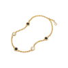 Bulgari | COLLANA BVLGARI BVLGARI 50TH ANNIVERSARY IN ORO GIALLO CON ELEMENTI IN MADREPERLA E ONICE - CL860454 (2)