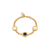 Bulgari | BRACCIALE BVLGARI BVLGARI 50TH ANNIVERSARY IN ORO GIALLO CON ELEMENTI IN MADREPERLA E ONICE - BR860463 (1)