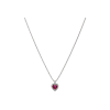 Bartorelli Italian Jewels | GIROCOLLO IN ORO BIANCO CON CUORE DI RUBINO E DIAMANTI - 372-3573-C-BIS (1)