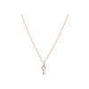 Bartorelli Italian Jewels | COLLANA GIROCOLLO IN ORO ROSA CON PENDENTE CHIAVETTA A CUORE E DIAMANTI - 370-XN2388 (1)