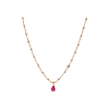 Bartorelli Italian Jewels | COLLANA IN ORO ROSA CON RUBINO E DIAMANTE BIANCO - 212-I1261COLORE (1)