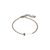 Mano | J . | BRACCIALE CHARMS UOMO LUCKY HORN CON CORNETTO SMALTATO BIANCO IN TITANIO, 5 BLACK E CATENA - CHBRT5BBRKSM_BIANCO (1)