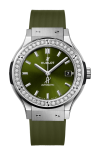 Hublot | CLASSIC FUSION TITANIUM GREEN DIAMONDS 38 MM - 565.NX.8970.RX.1204 (1)