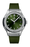 Hublot | CLASSIC FUSION TITANIUM GREEN DIAMONDS 33 MM - 581.NX.8970.RX.1104 (1)